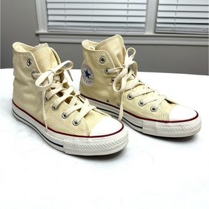 Converse Chuck Taylor All Star Ivory High Top Sneakers Size 8
